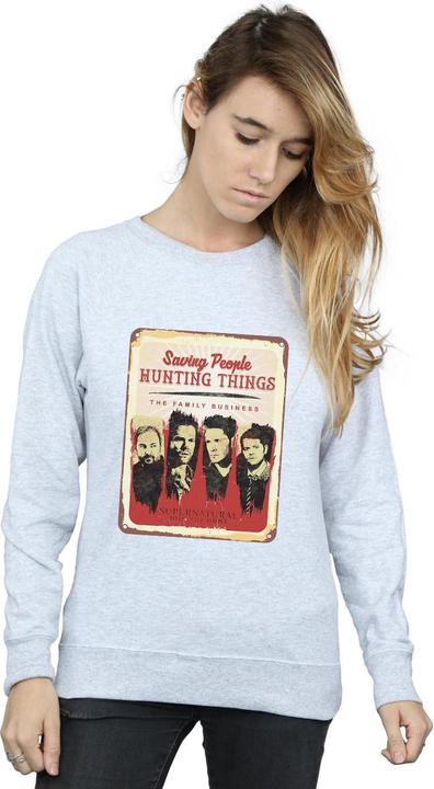 Actual product image Supernatural Womens/Ladies Family Business Sign Sweatshirt (M)