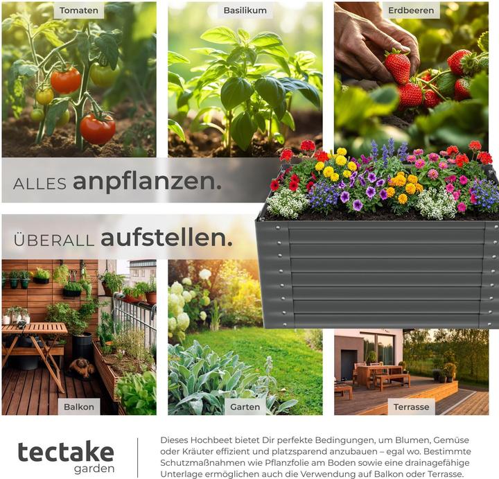 Actual product image tectake Salvia raised bed, galvanized, various sizes