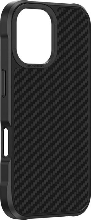 Image du produit Amazingthing Titan Max Case mit 1500D Aramidfasern für iPhone 16 - Schwarz (Apple iPhone 16)
