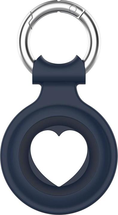Produktbild Screenguard Apple Airtag Liquid Silikon Heart Case mit Anhänger