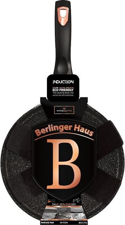 Produktbild BerlingerHaus GRANITE BAKER 25cm Black ROSE BH-1639 (25 cm, Pfannenset + Topfset, Aluminium)
