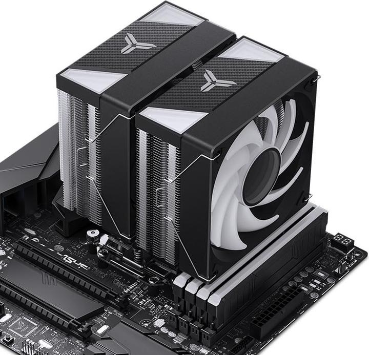 Actual product image Jonsbo CR-3000 CPU Cooler Dual Tower, ARGB - 2x 120 mm, black (160 mm)