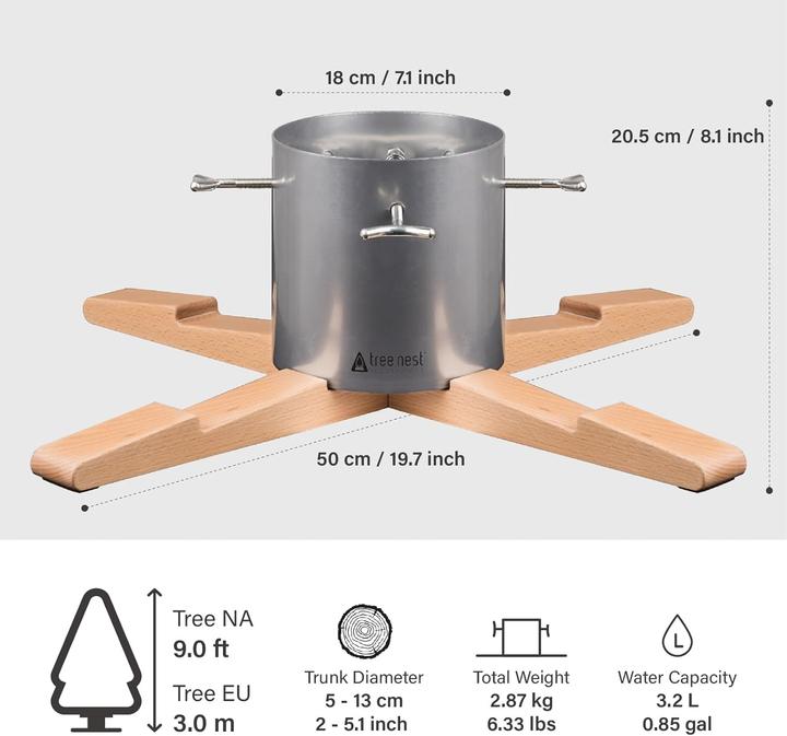 Produktbild Tree Nest Weihnachtsbaumständer mit Wassertank