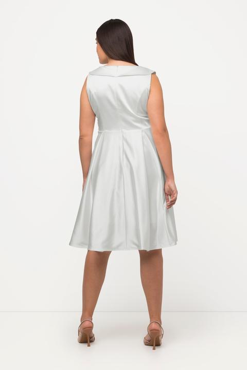 Produktbild Ulla Popken Abendkleid, A-Linie, drapiert, V-Ausschnitt, ärmellos (56)