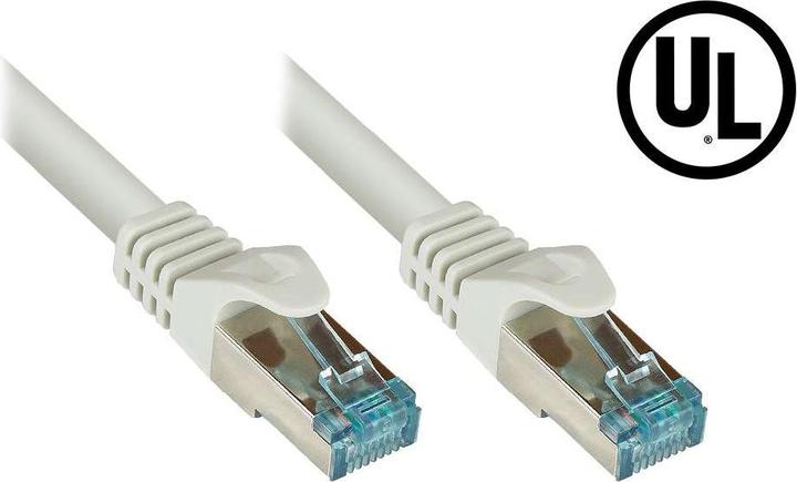 Actual product image Good Connections RNS® patch cable Cat.6A, with measuring protocol + serial no., S/FTP, PiMF, halogen-free (LSZH) (S/FTP, CAT6a, 10 m)