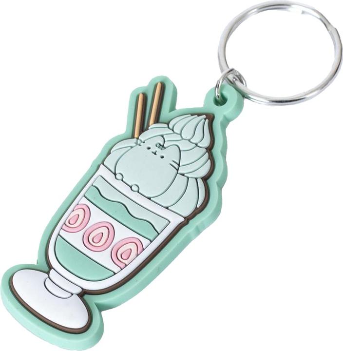 Actual product image Pusheen Matcha PVC Keyring