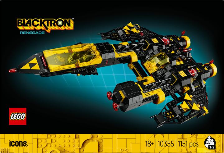 Actual product image LEGO Blacktron Renegade (10355, LEGO Icons, LEGO Rare Sets)
