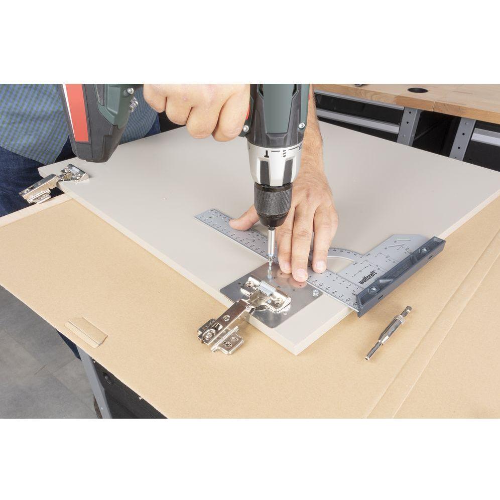 Thumbnail - wolfcraft, Türbeschlag + Scharnier, Reparaturset für Topfscharniere