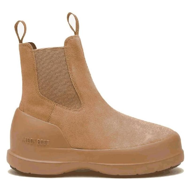 Moon Boot, Damen, Boots + Stiefel, Luna Chelsea Suede, Beige, (39)