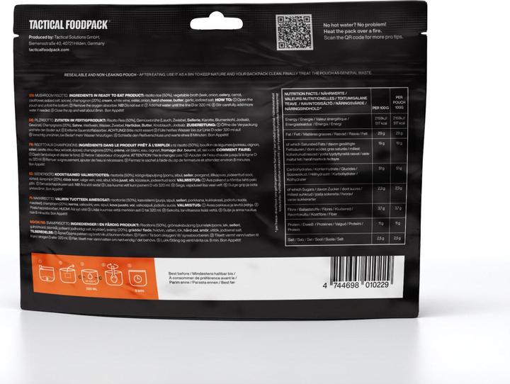 Immagine prodotto Tactical Foodpack Risotto ai funghi TF (100 g)