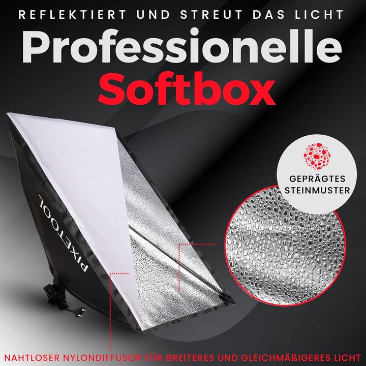 Actual product image Pixetool Softbox-Set mit LED-Lampen (Soft boxes)