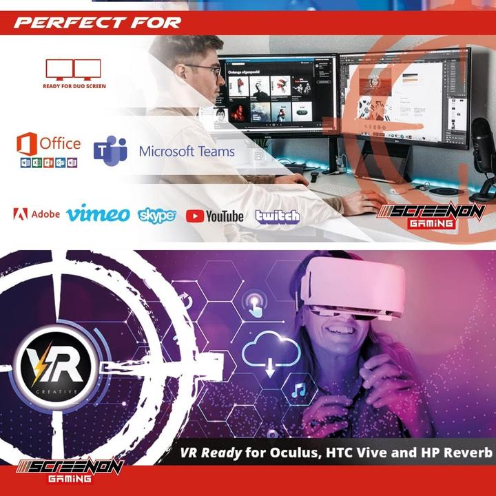 Image du produit ScreenOn PC de jeu avec processeur AMD Ryzen 7 5800X, SSD M.2 500 Go et carte graphique Radeon RX 6600XT (500 Go, 16 Go, AMD Ryzen 7 5800X, Radeon RX 6600 XT)