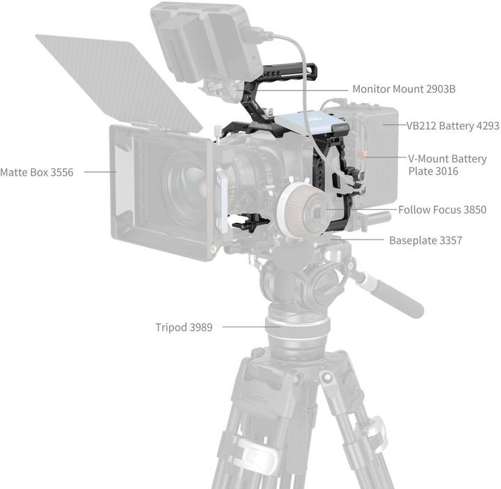 Productafbeelding SmallRig Basic Cage Kit voor Blackmagic Design Cinema Camera 6K 4574 (Kooi)