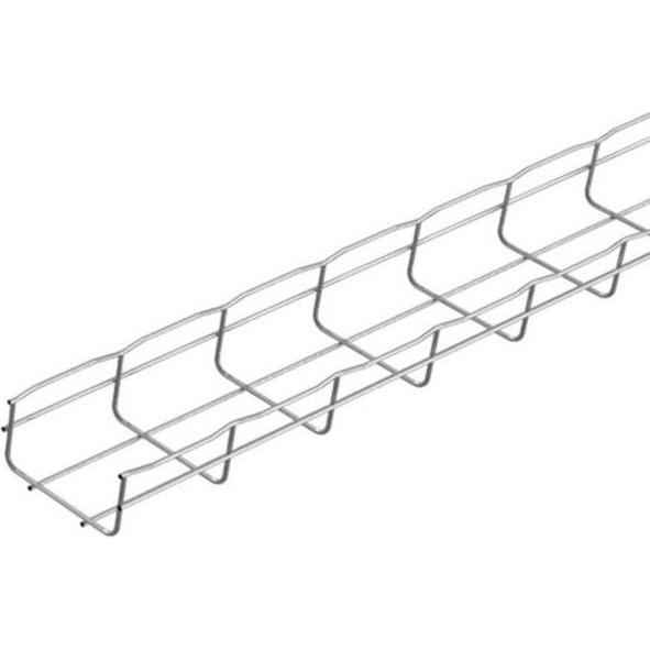 Legrand CABLO CF 54/100 V2A Schwerlastrinne 54x100 Edelstahl 000078, Elektronikzubehör + Gehäuse, Silber