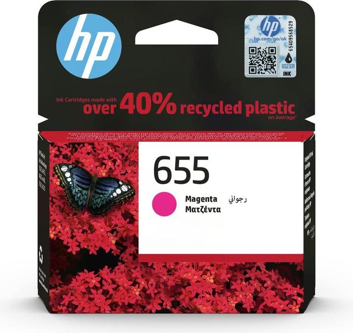 Produktbild HP 655 - Magenta - Original - Tintenpatrone - für Deskjet Ink Advantage 4615 (M)