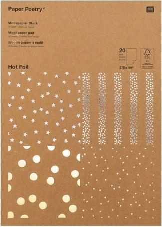 Actual product image Paper Poetry Motif paper (270 g/m², 20 x)