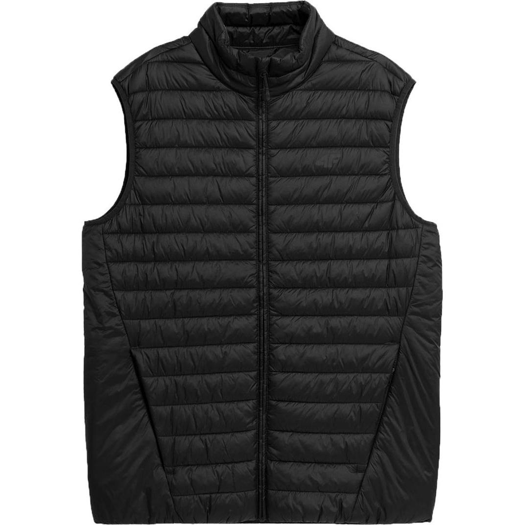 4F, Herren, Weste, Herrenweste M062 tiefschwarz 4FAW23TVESM062 20S, Schwarz, (M)