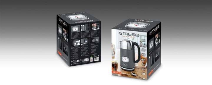 Image du produit Muse MS020 DG Bouilloire en acier inoxydable gris (1.70 l)