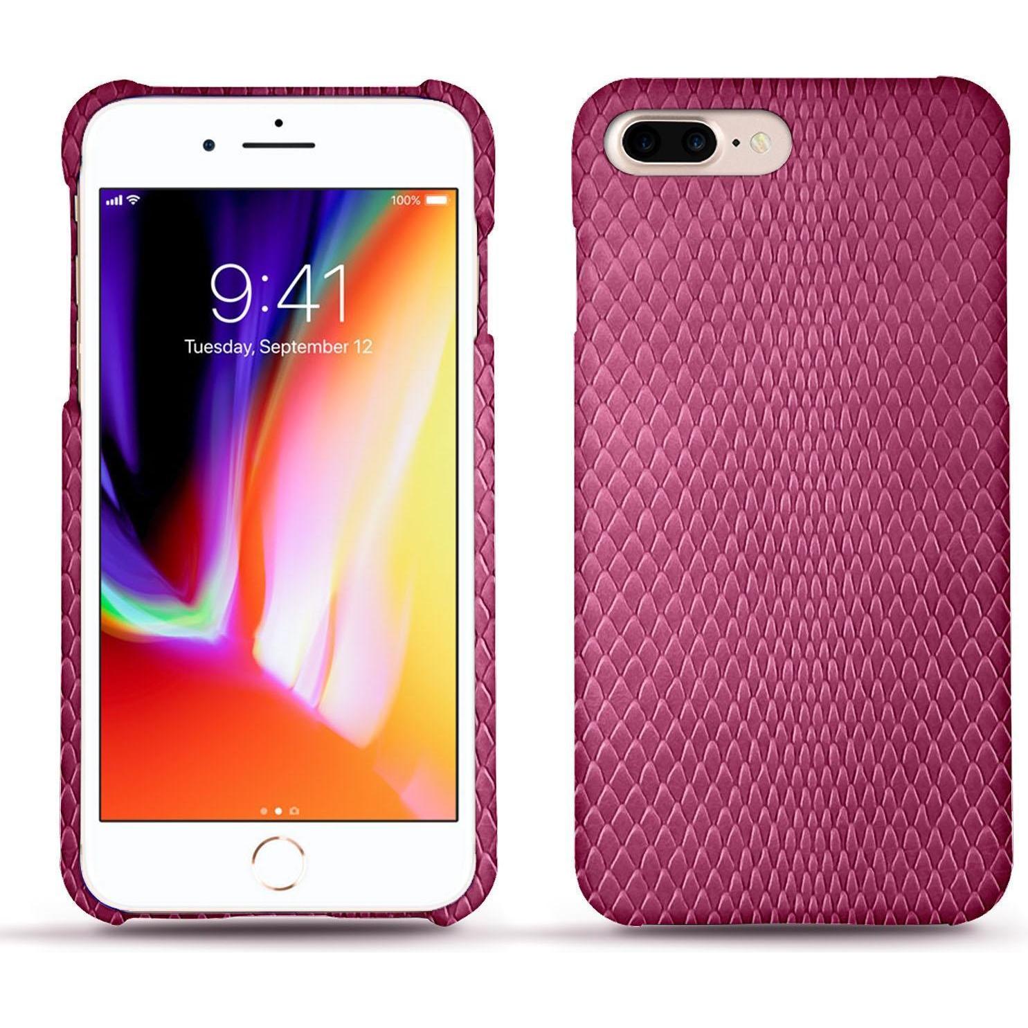 Noreve Lederschutzhülle (Apple iPhone 8 Plus), Smartphone Hülle, Rosa