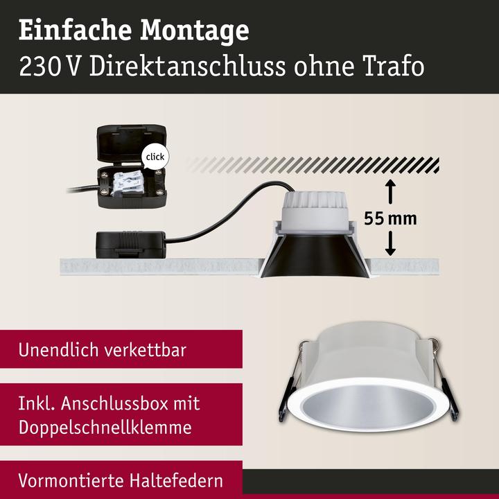 Produktbild Paulmann Einbauleuchte Cole Set (460 lm)