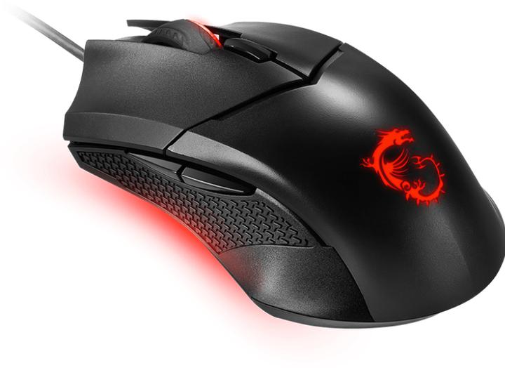 Actual product image MSI CLUTCH GM08 Optical Gaming Mouse "4200 DPI Optical Sensor, 6 Programmable buttons (Cable)