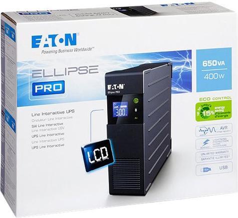 Produktbild Eaton Ellipse PRO 650 DIN (650 VA, 400 W, Line-Interaktiv USV)