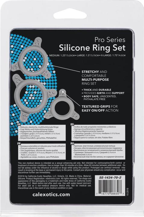 Produktbild CalExotics Pro Series Silicone Ring Set (4.50 cm)