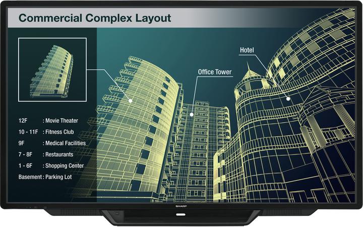 Image du produit Sharp BIG PAD PN-80TC3 - 203.2 cm (80") écran LED de classe diagonale - interactif - avec (1920 x 1080 pixels, 80")