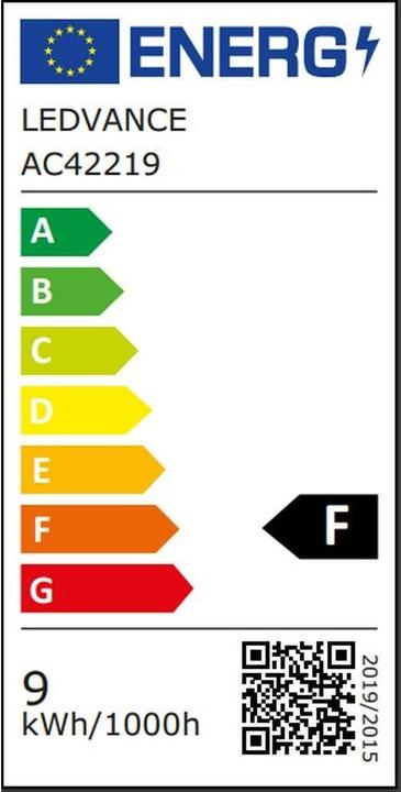 Energy Label Ledvance Smart+ Wifi Classic (E27, 9 W, 806 lm, 1 x, F)