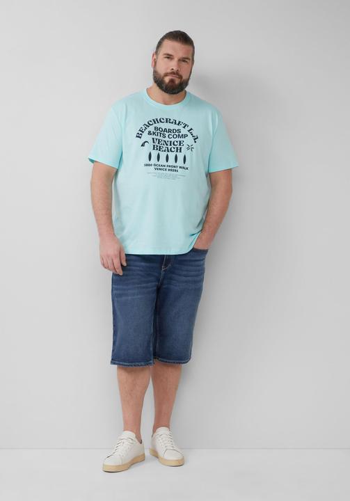 Actual product image S.Oliver T-Shirt Baumwoll-T-Shirt mit Crewneck und Artwork (XXL)