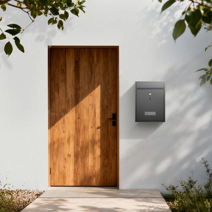 Actual product image Wiltec Design Mailbox V10 Letterbox Postbox Pillar Letter Mail Post Box