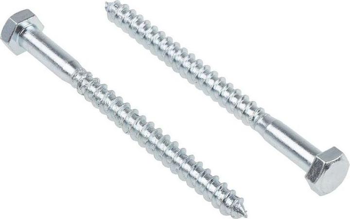 RS PRO M8x100 Hex HD Screws Steel Zinc Plated (25 Schrauben pro Stück, 8 x 100 mm)