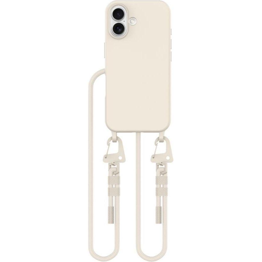 Tech-Protect MagNecklace MagSafe Case with Lanyard for iPhone 16 - Beige, Handykette, Beige