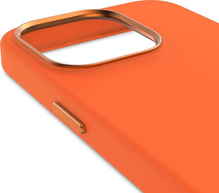 Actual product image Decoded AntiMicrobial Silicone Backcover iPhone 15 Pro Max Apricot (Apple iPhone 15 Pro Max)
