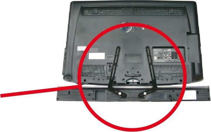 Image du produit OMB Kit de support pour barre de son, noir, 2 pcs. Métal