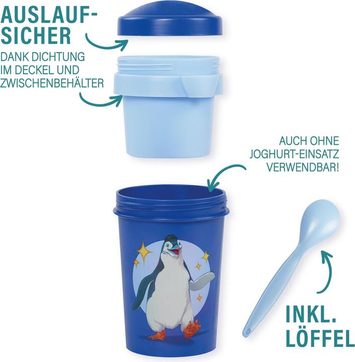 Actual product image Awave The School of Magical Animals Muesli Mug To Go 540 ml rPET | Blue, Juri