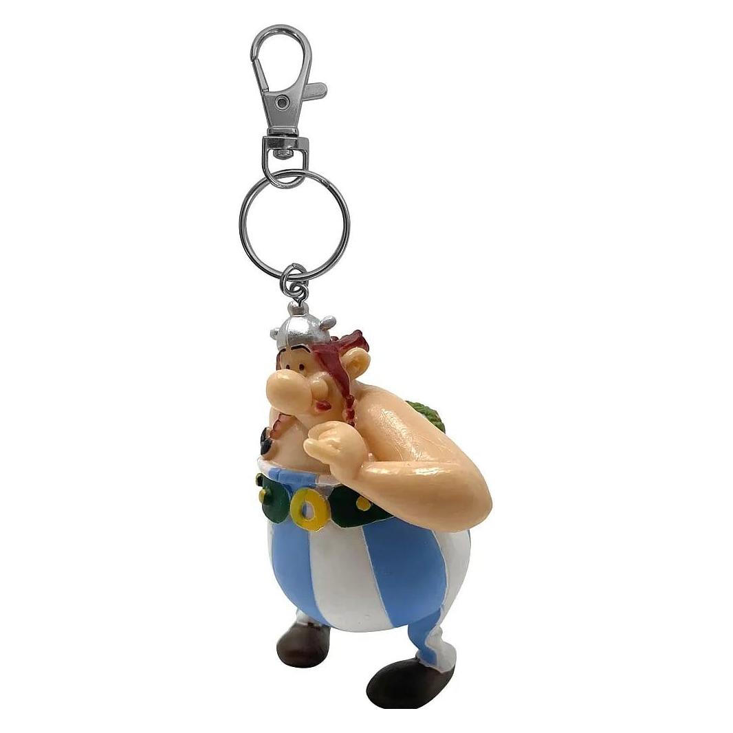 Plastoy, Schlüsselanhänger, Asterix Porte-clés Obelix Avec Des Fleurs 13 Cm, Mehrfarbig