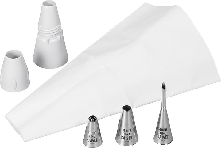 Kaiser Profi-Spritzbeutel Edelstahltuellen (Spritzbeutel Set, 1077.65 ml)