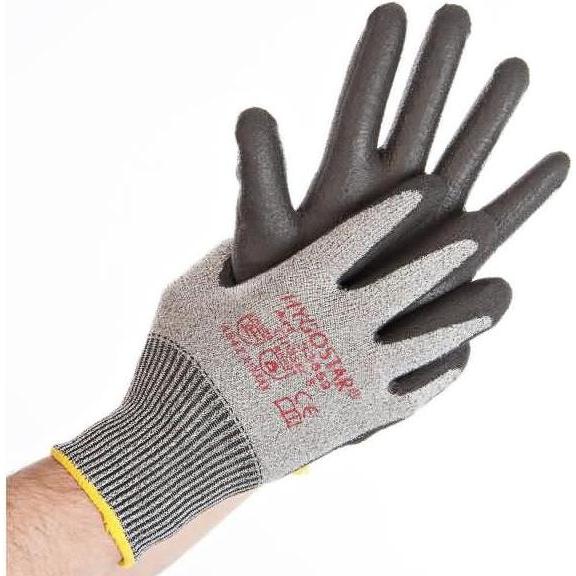 Hygostar, Schutzhandschuhe, Schnittschutzhandschuh CUT SAFE, S Spezialfaser Strickhandschuh, Innenhand & Fingerkuppen mi...