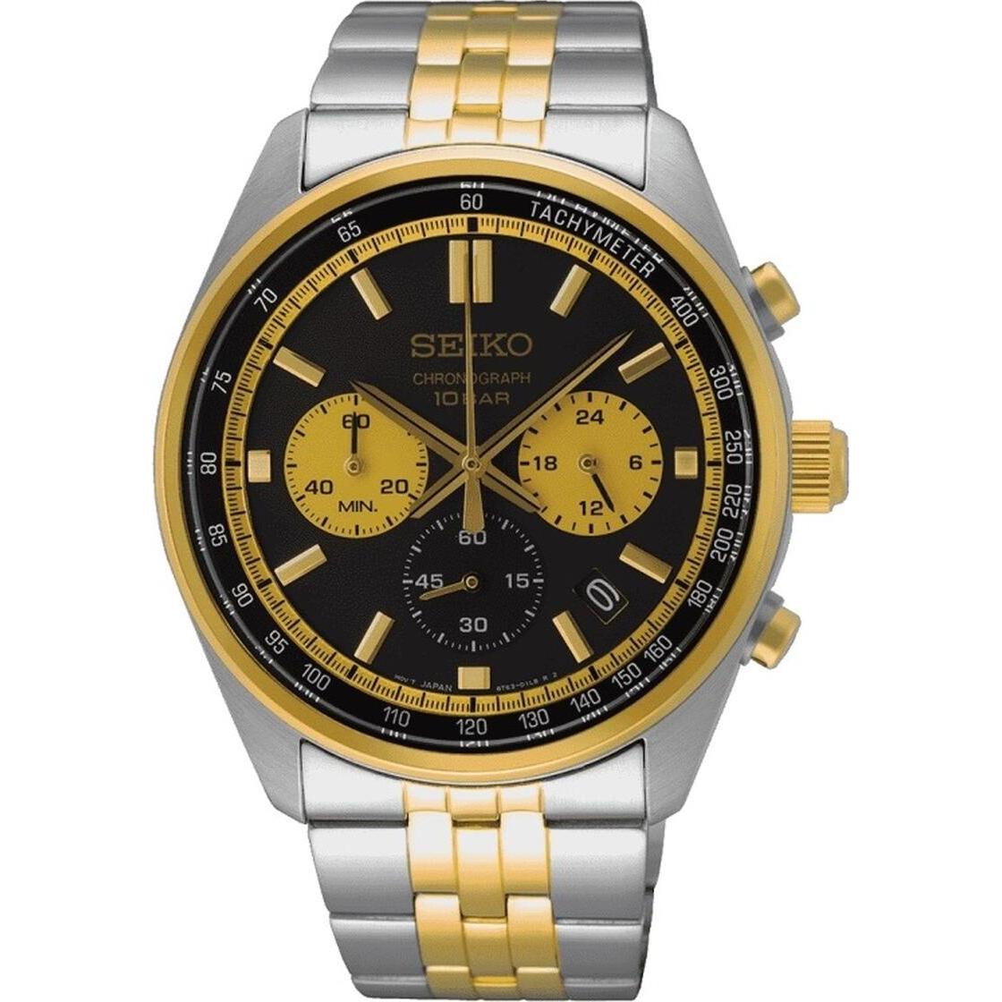 Seiko, Orologio da polso, Orologio da uomo SSB430P1, Argento, (Cronografo, Orologio da polso analogico, 42 mm)