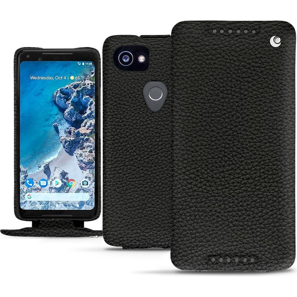 Noreve Lederschutzhülle vertikal (Google Pixel 2 XL), Smartphone Hülle, Schwarz