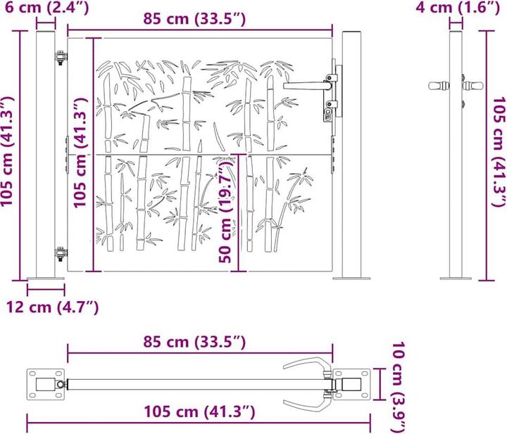 Produktbild vidaXL Gartentor