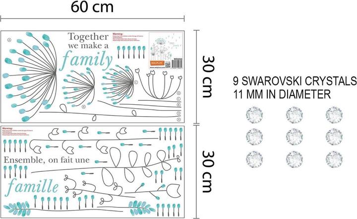 Actual product image Walplus Flowers (85.5 x 85.5 cm)