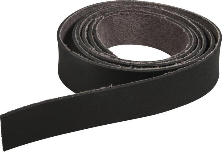 Actual product image Rayher Faux leather strap flat black