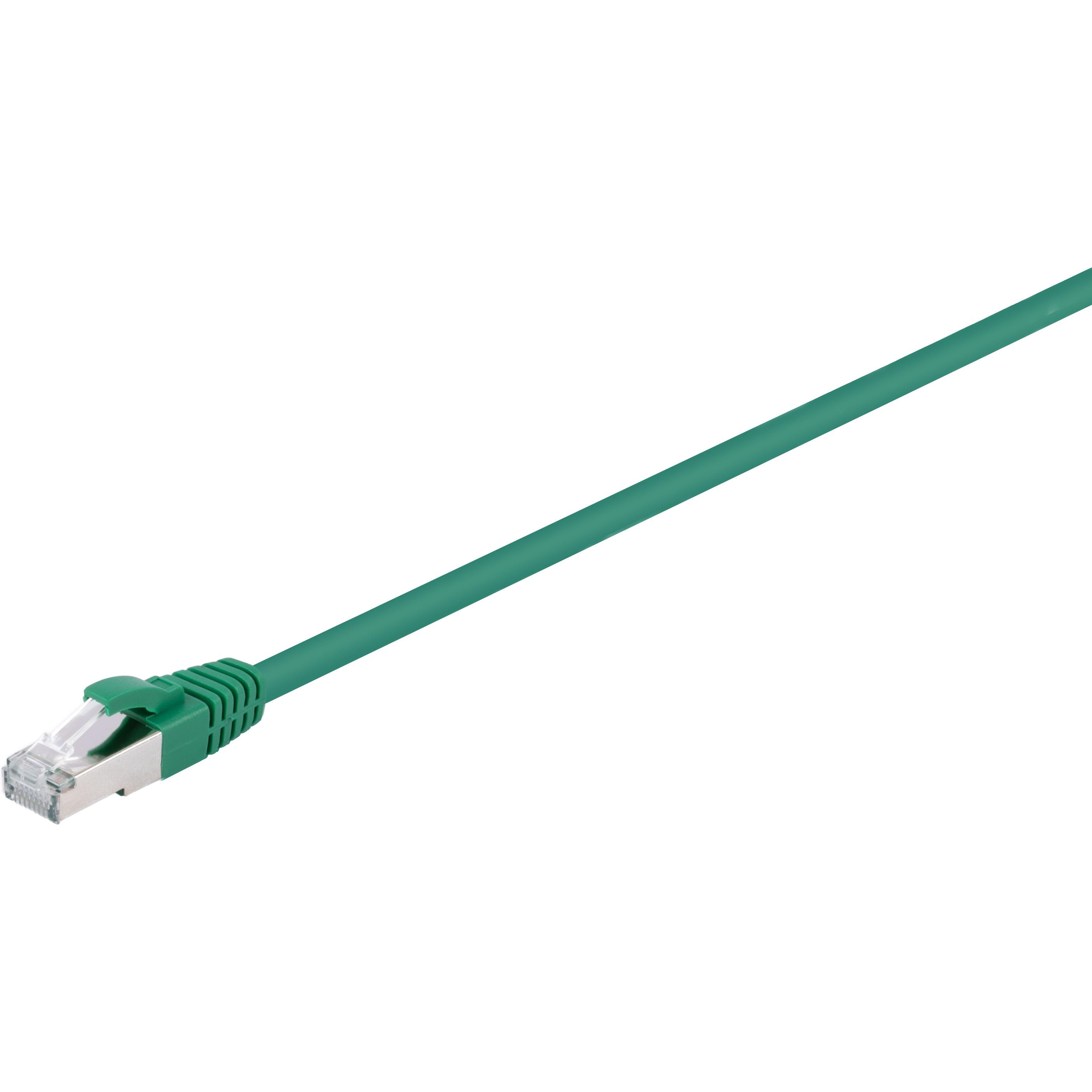 Fuj Tek CAT6A S/FTP Ethernet cable, 15 m, green (S/FTP, CAT6a, 15 m), Netzwerkkabel
