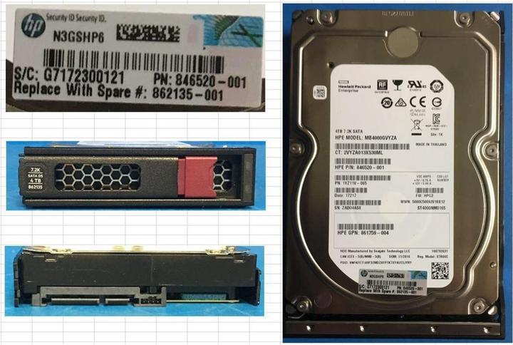 Productafbeelding HPE HDD 4TB 6G 7.2K LFF SATA MDL (4 TB, 3.5")