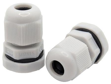 Tecline Kabelverschraubungen metrisch, IP68, grau, M12 x 1,5 VPE: 10 Stück