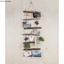Rayher Scala decorativa in legno per sospensione, natural