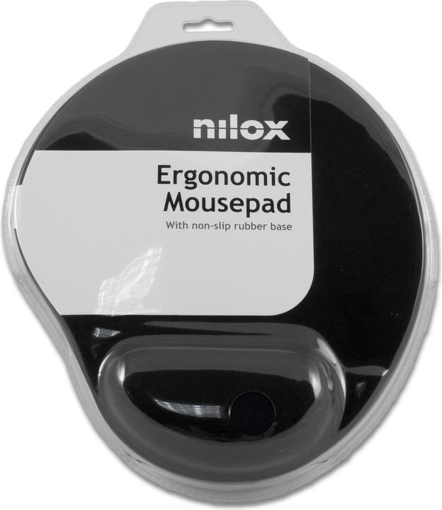 Actual product image Nilox Ergonomic Mouse Pad Black Nxmpe01