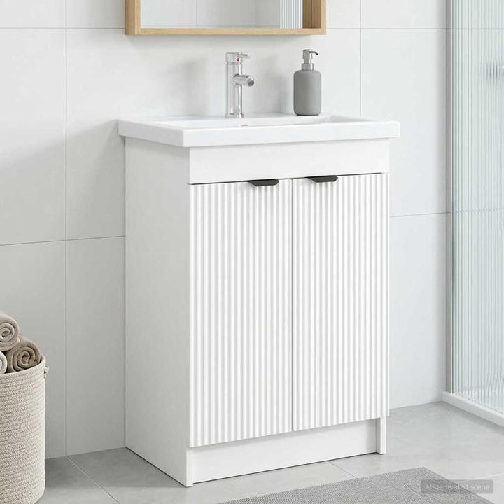 Actual product image vidaXL Badezimmerschrank (37.50 x 37.50 x 81 cm)